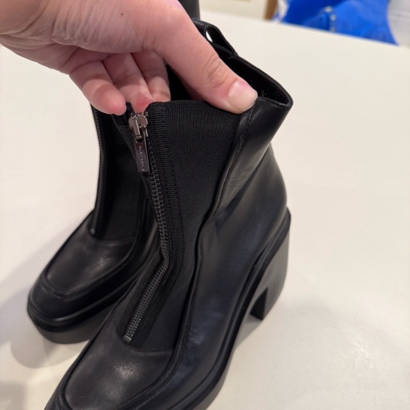 Robert Clergerie Black leather platform boots - Picture 4 of 12